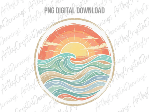 Download Round Ocean Wave Sun Summer Beach PNG - Premium Resources