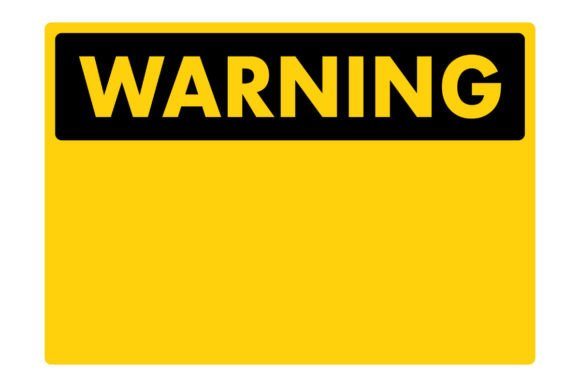 Download Blank Warning Sign. Caution Yellow Sign. - Warning Collection