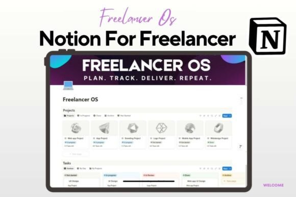 Download Notion Template for Freelancer - Freelancer Collection