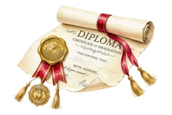 Download Graduation Diploma Certificate Scroll - Diploma Collection